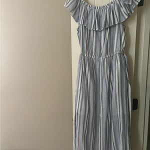 On/off shoulder cute summer dress with pockets